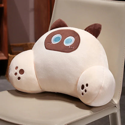 Thickened Cat Back Cushion Siamese Calico Cat Sofa Bed Home A 35x45cm (13.8"x17.7")