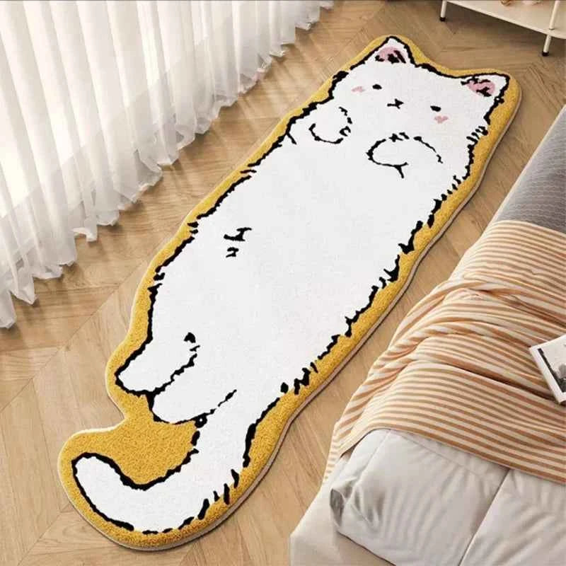 Cartoon Cat Rug - Warm Fuzzy Floor Mat Living Room Bedroom Style 3