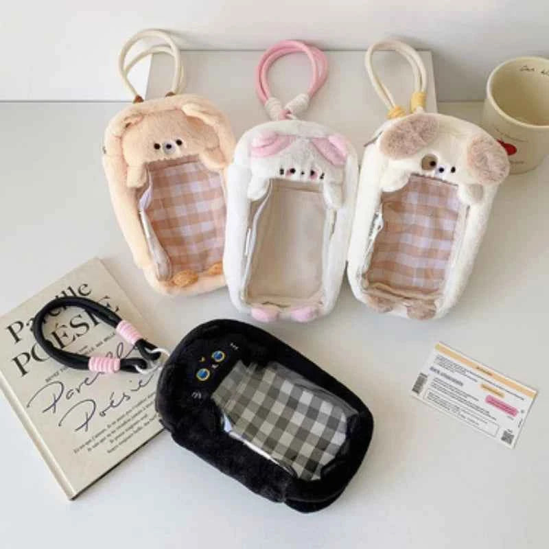 Cartoon Window Storage Bag Handle Walking Handbag Phone Bag