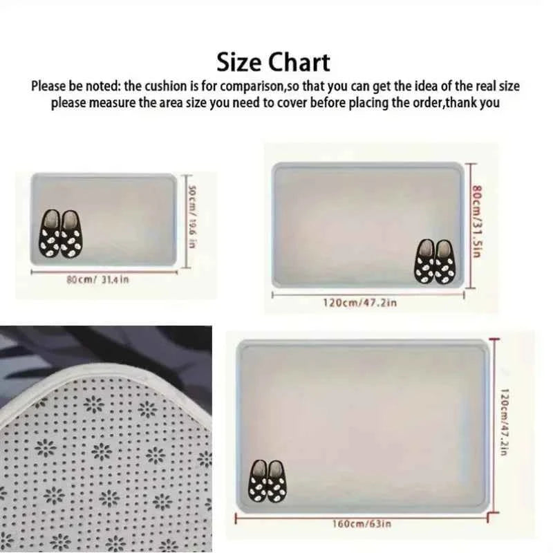 3D Optical Illusion Cat Round Hole Door Mat Daily Home Room
