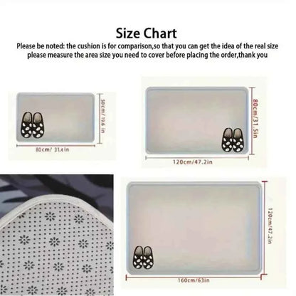 3D Optical Illusion Cat Round Hole Door Mat Daily Home Room