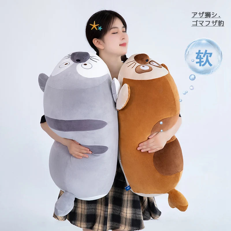 Cute Sea Lion Plush Toy – Soft Seal Stuffed Animal Hug Pillow