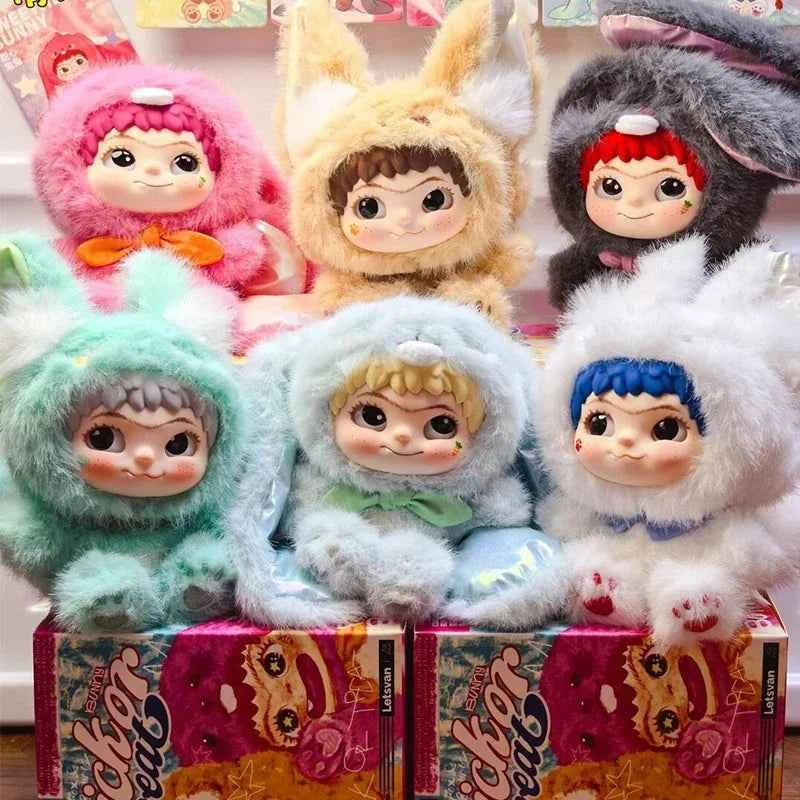 Wakuku Fox & Bunny Trick-or-Treat Blind Box - Surprise Bag Toy, Cute Action Figures, Anime Dolls, Keychain Collectibles