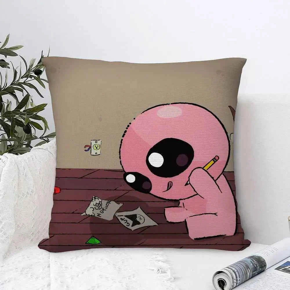 The Binding of Isaac Pillow Case - Double-sided Print Plush Square Throw Cushion Decor