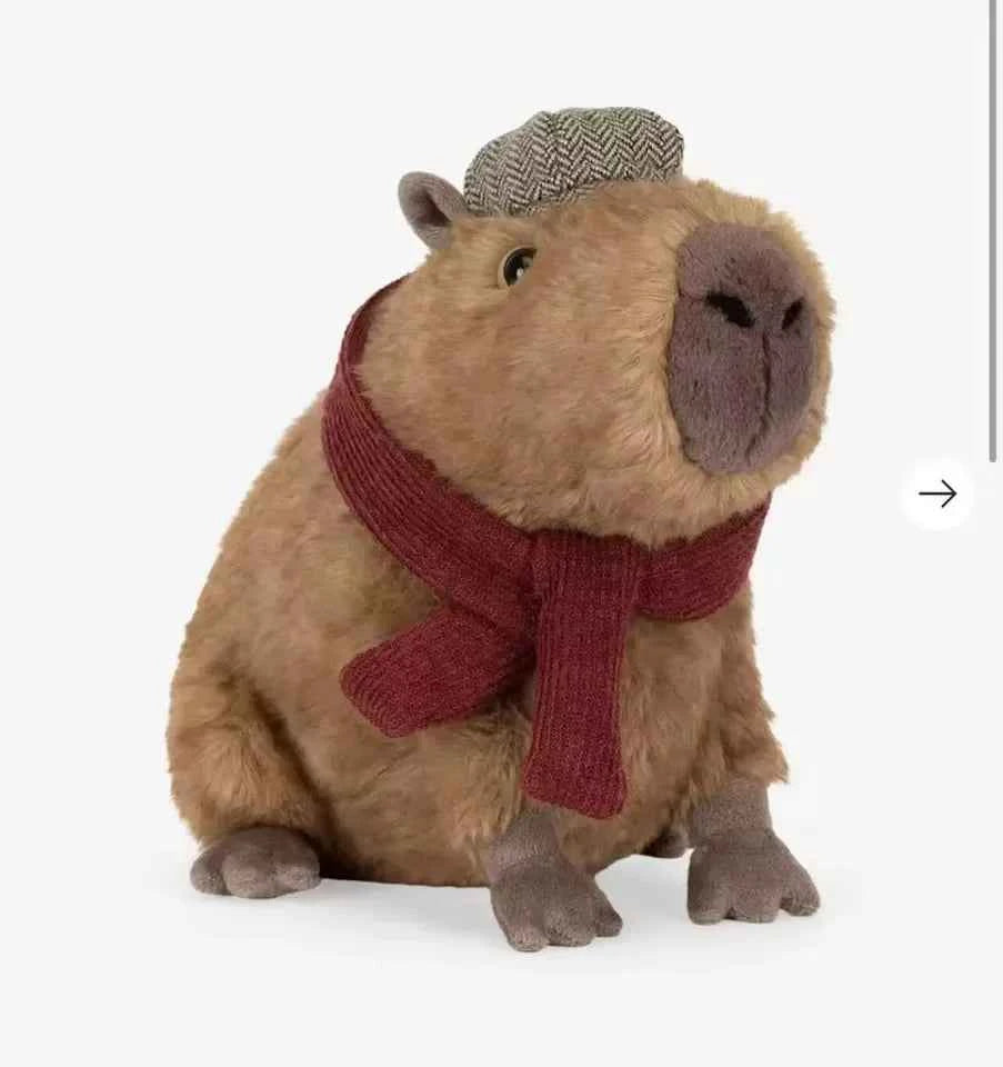 Realistic Capybara Plush Toy – Soft Lifelike Stuffed Animal Doll