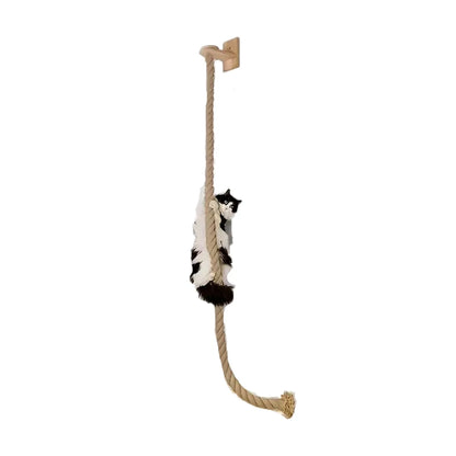 1 Piece Wall-mounted Cat Climbing Rope Solid Wooden Pedals Cat climbing rope China Mainland