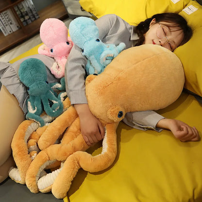 Lifelike Octopus Plush Toy – Giant Sea Animal Pillow
