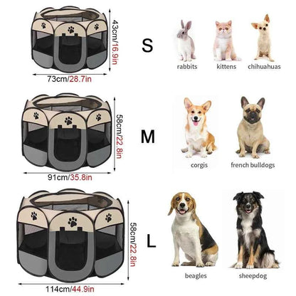 Folding Pet Tent Dog House Camping Accessories Pet Cage
