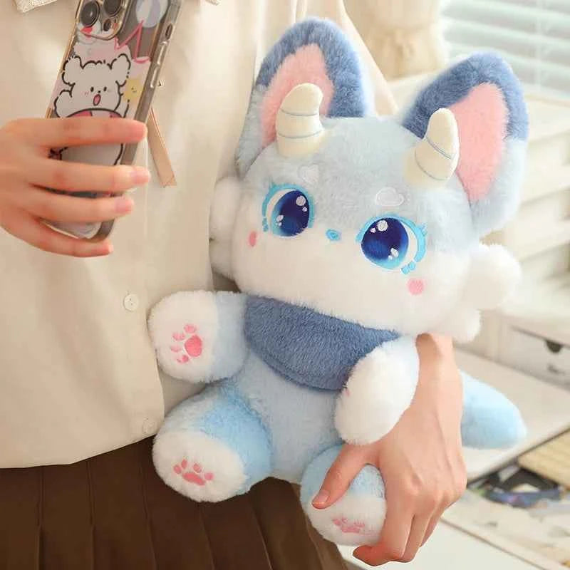 35cm Fox Plush Toy Baby Kids Appease Sleeping Pillow Doll Animal Stuffed Plush Toy Birthday Gifts for Girls Children