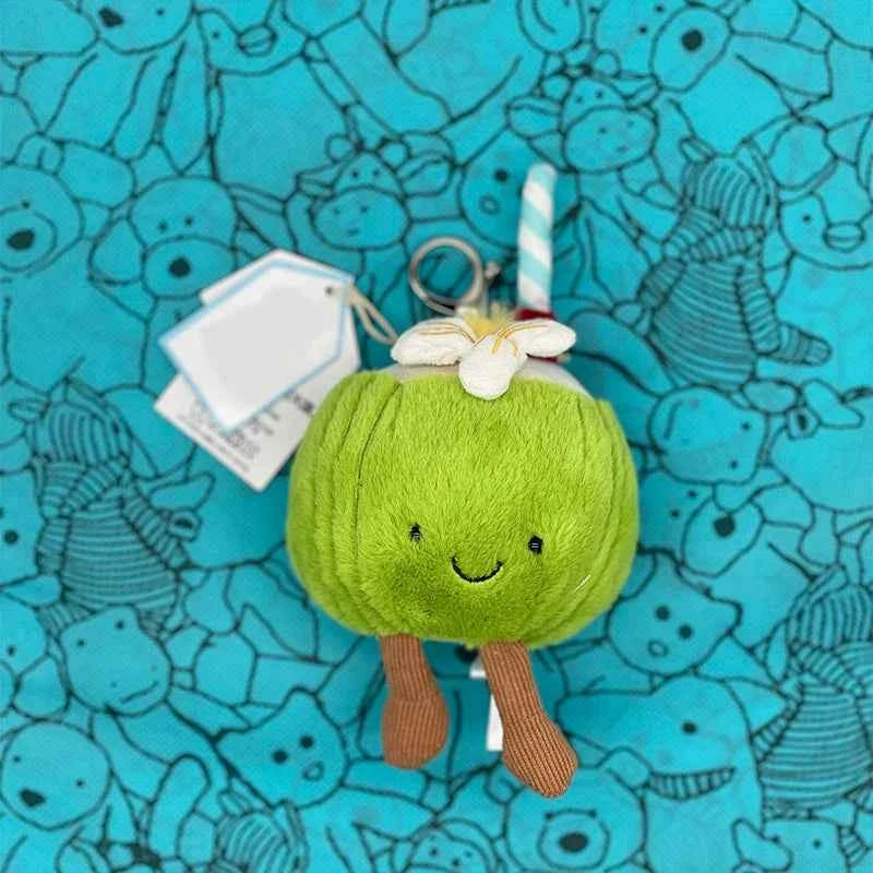 Marshmallow Plush Toy, Mini Cherry Charm, Jellyfish Plush Toy, Watermelon, Sunflower, JC Sour Pickle Bag Charm