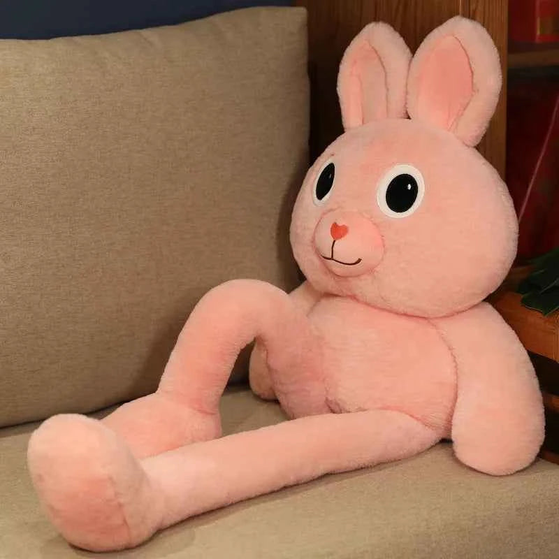 Long Ear Rabbit Plush Toy – Adjustable Giant Bunny Pillow