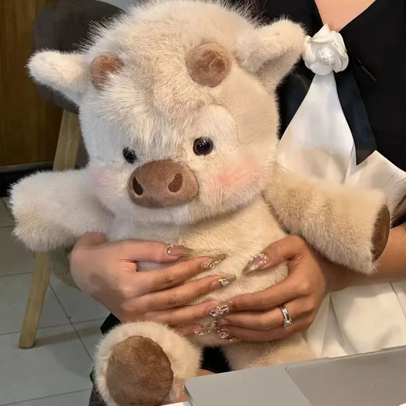 Kawaii Farm Animal Plush Toy – Highland Cow Pig & Sheep Plush 8