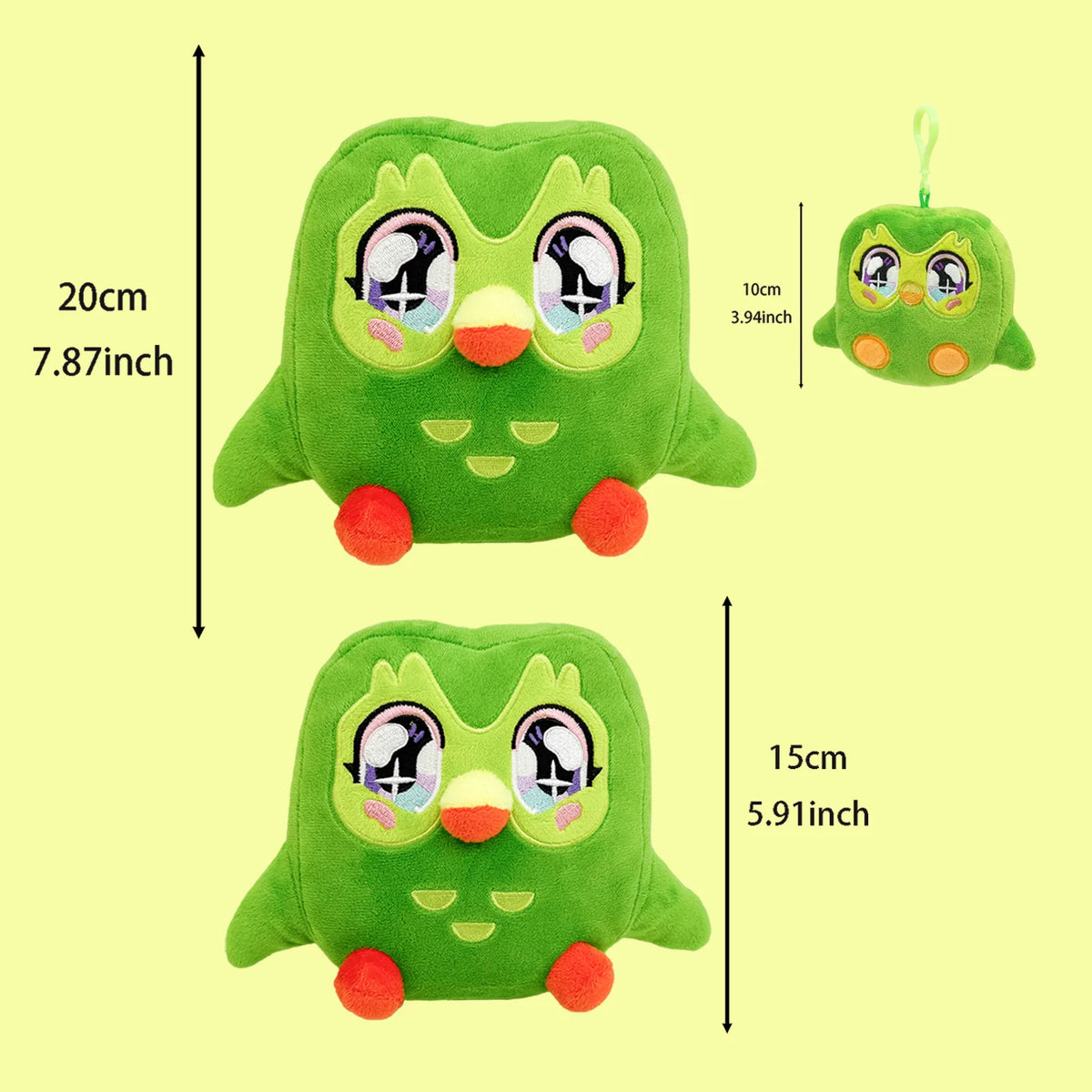 Kawaii Owl and Scarf Bear Plush Collection - Soft Stuffed Animal Dolls and Room Cushion Gift, 26 Styles A-3pcs