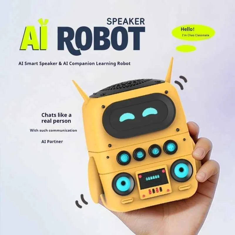 AI Smart Robot Speaker – Intelligent Voice Chat Companion & Portable Wireless Speaker for Home & Study (3 Colors)