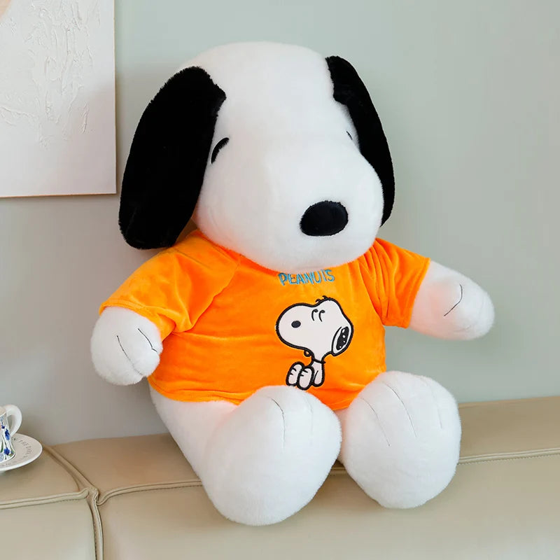 Snoopy Plush Toy – Big Size Stuffed Pillow & Sofa Cushion Orange