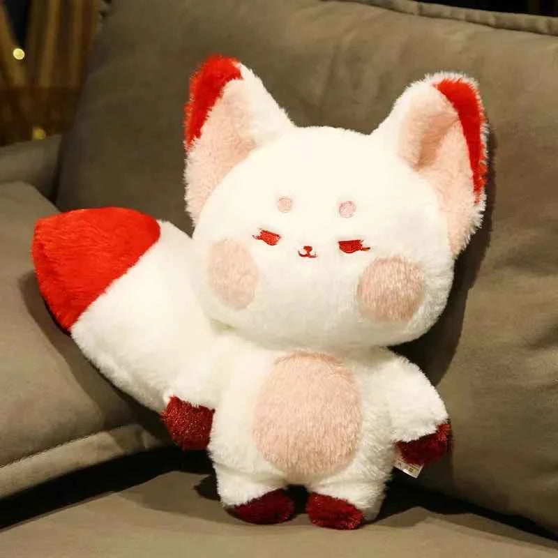 Cute Big Tailed Fox Plush Toys Lovely Soft Stuffed Cartoon Animals Dolls Pillow For Birthday Christmas Gift
