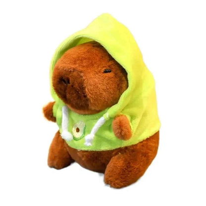 Cute 12cm Capybara Plush Toy: Hoodie, Wings & Keychain/Pendant Gift