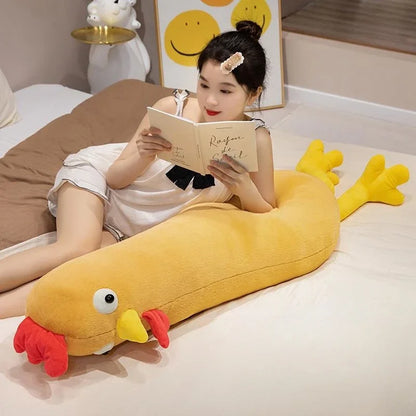 New Kawaii Baby Sleepping Chicken Doll Cute Cock Plush Toys