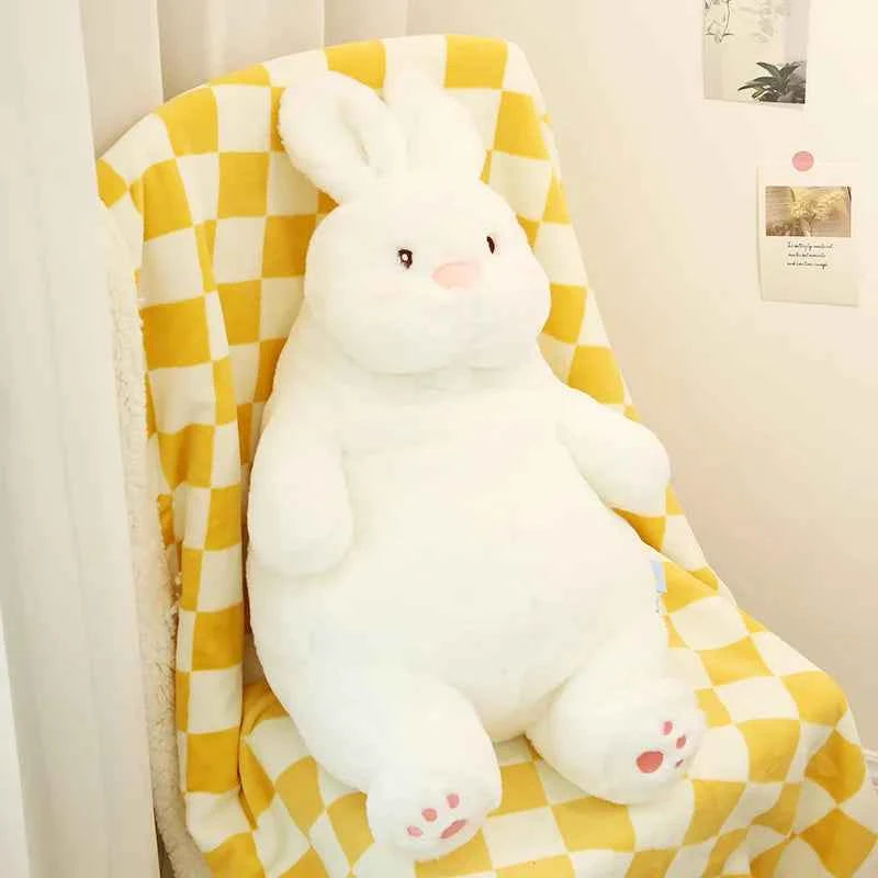 Giant Lazy Rabbit Plush Doll (15.7-31.5 in) - Cute White Bunny Sleep Pillow Gift