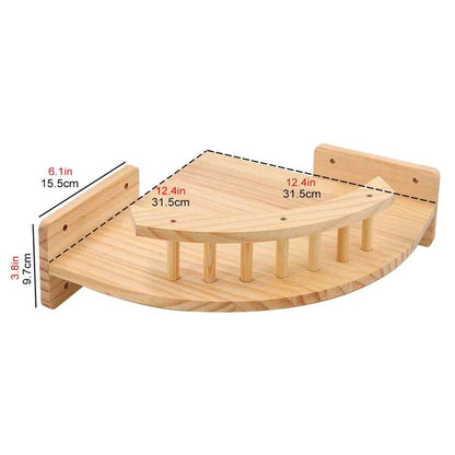 1 Piece Wall-mounted Cat Climbing Rope Solid Wooden Pedals Corner lookout China Mainland