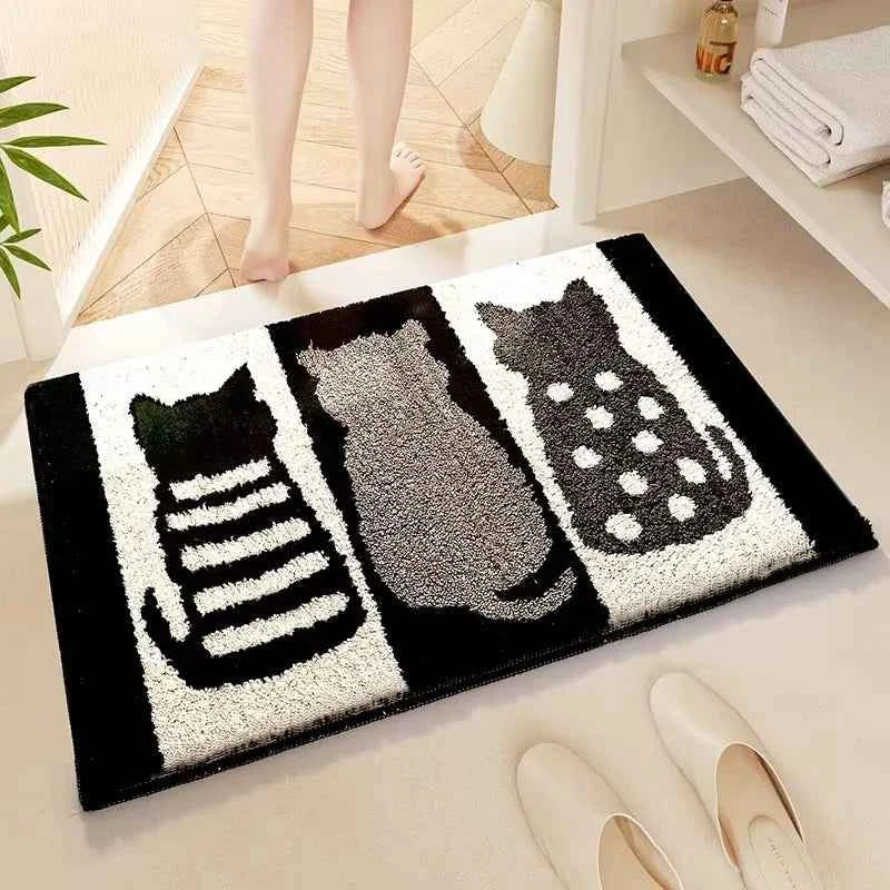 Cute Rabbit Carpet Bathtub Carpet Non-Slip Absorbent Mat To FYR2
