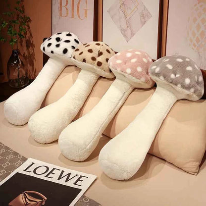 Giant Mushroom Plush Pillow – Huggable Plant Cushion for Sofa & Floor