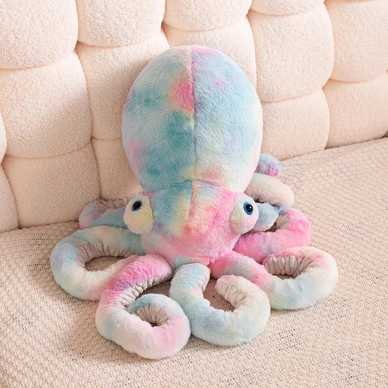 Kawaii Cartoon Octopus Plush Toy - Soft Stuffed Sea Creature Companion and Gift in 3 Colors, 30cm and 45cm Red