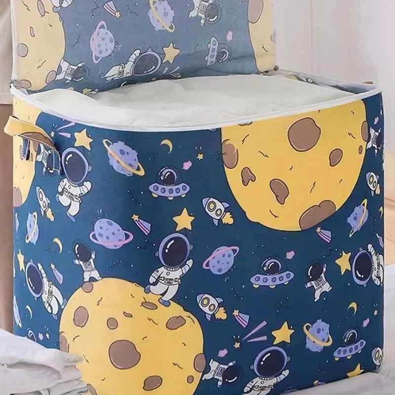 Clothes Storage Bins Cute Teddy Bear Quilt Storage Bag Box
