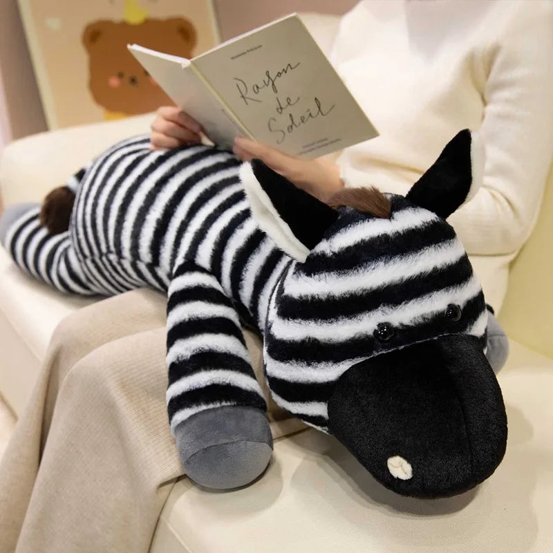 Giant Zebra Plush Toy – Soft Zebra Body Pillow & Stuffed Animal