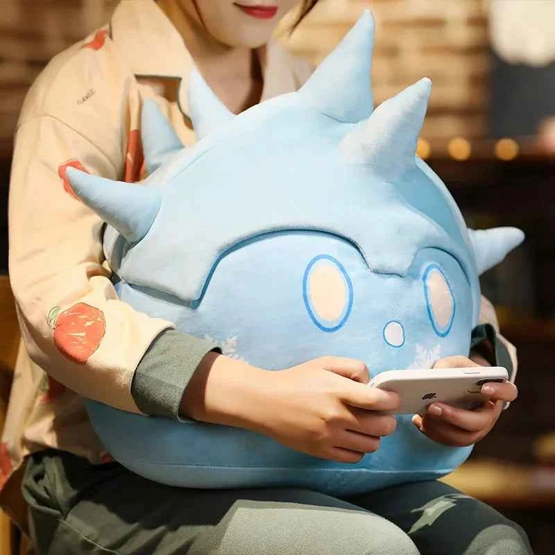 Genshin Impact Elemental Slime Plush Pillow - Soft Stuffed Cushion Collectible Gift, 7 Elements and 2 Sizes