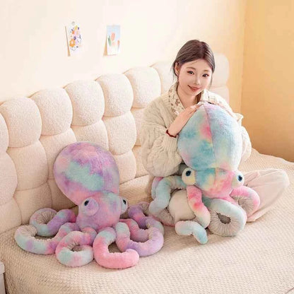 Kawaii Cartoon Octopus Plush Toy - Soft Stuffed Sea Creature Companion and Gift in 3 Colors, 30cm and 45cm