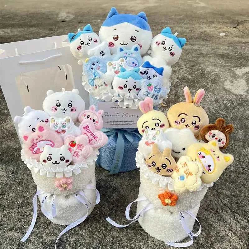 Hot Chiikawa/Usachi/Little Eight Plush Doll Bouquet - Creative Best Friends Gift