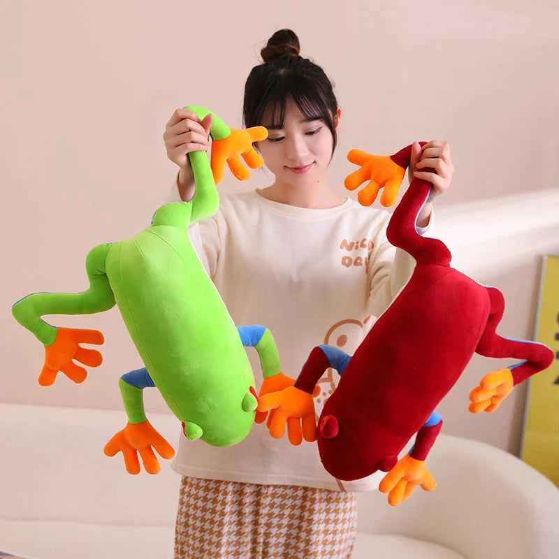 75cm Giant Colorful Frog Plush Doll Pillow Long Legs Big