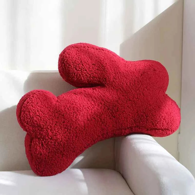 Simple Wind INS Kawaii Animal Rabbit Plush Stuffed Toy Doll Red 55*40*15cm (21.7"x15.7"x5.9")