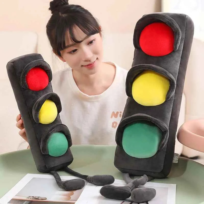 Traffic Light Plush Toy – Giant Funny Signal Light Stuffed Pillow