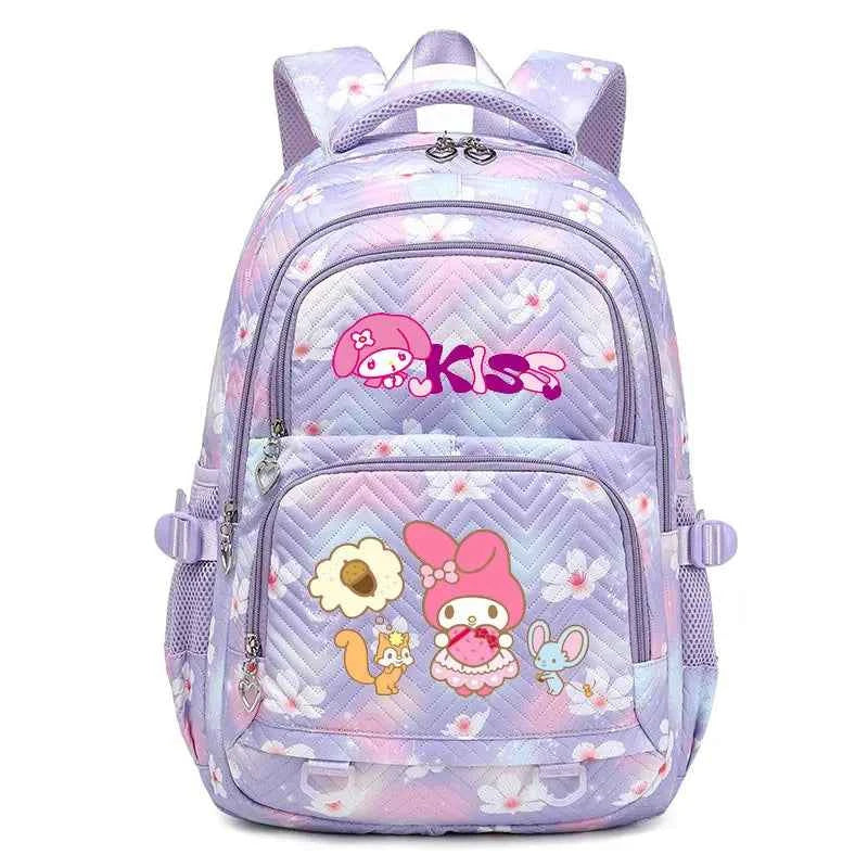 My Melody Waterproof Children Backpack - Princess Schoolbag for Teenage Girls (16.9 in)