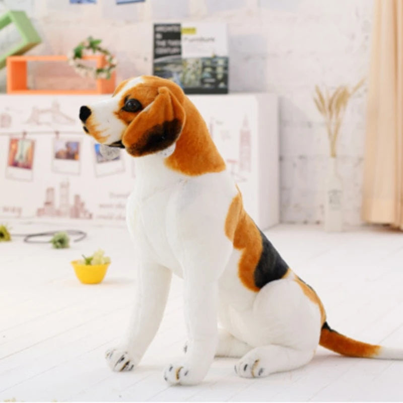 Giant Realistic Dalmatian Dog Plush Toy – 35.4" Simulation Puppy Body Pillow F