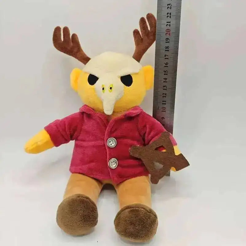 Forest Animal Plush Toy – Elk Deer & Owl Stuffed Doll Deer Man02