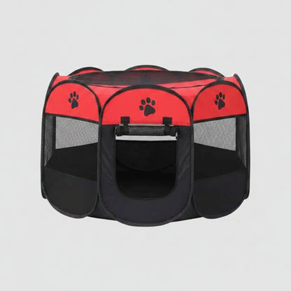 Folding Pet Tent Dog House Camping Accessories Pet Cage red