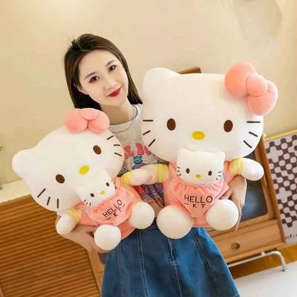 Mother and Child Hello Kitty Plush Doll (12.60 inches) - Rose Cartoon Stuffed Toy