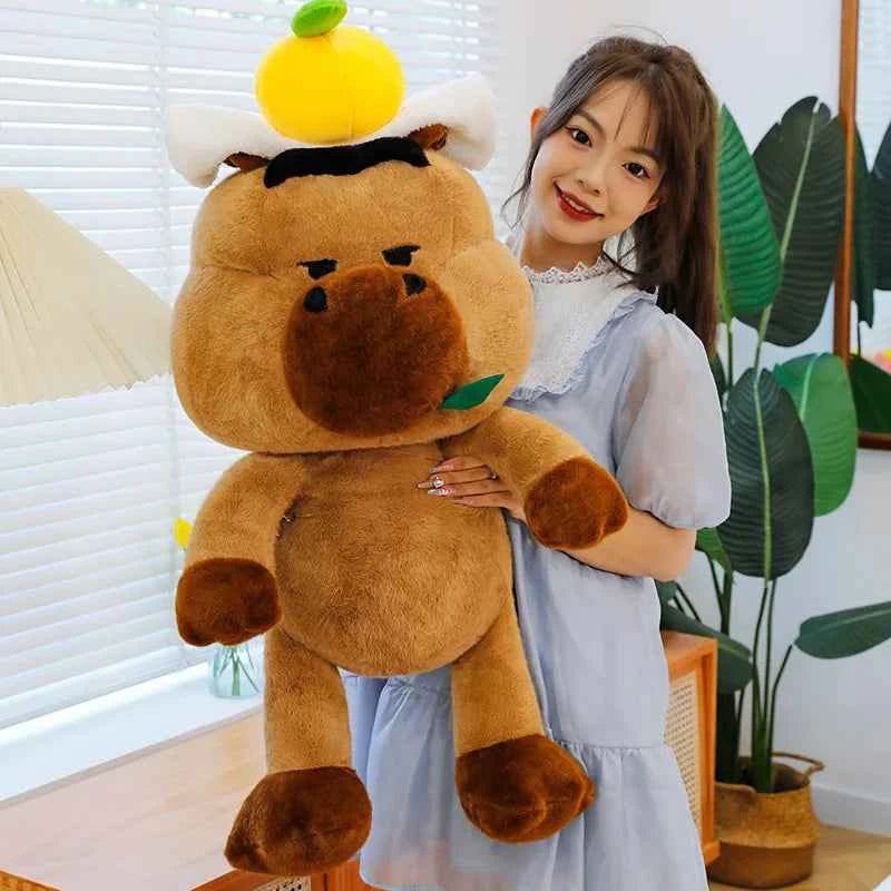 Cute Capybara Plush Toy – Soft Stuffed Animal Pillow