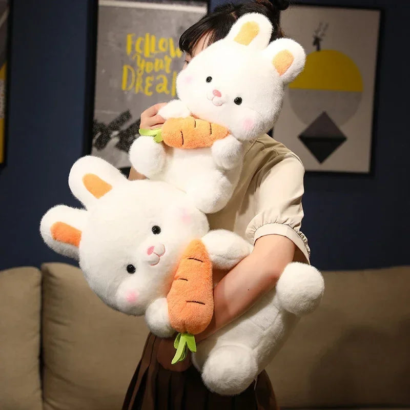 Carrot Rabbit Plush Toy – Cute Bunny Stuffed Pillow