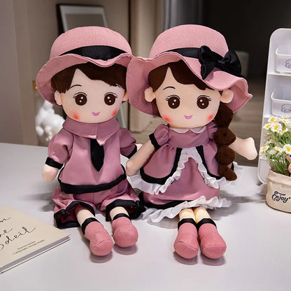 Kawaii Plush Girl Doll – Soft Stuffed Doll Toy for Kids and Decor
