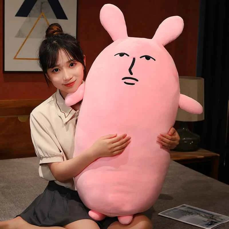 Creative Pink Rabbit Plush Toys Cute Bunny Long Pillow Soft