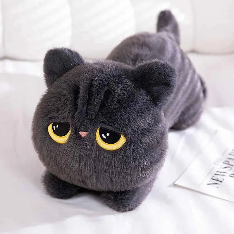50cm kawaii Black Cat Plush Toy Doll Cute Big Cuddly Pillow Cushion Ins Black Cat Plush Toy Doll For Boy Girl Brithday Gifts