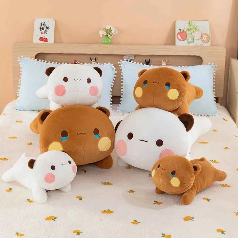 Kawaii Panda Plush Stuffed Animal – Soft Cartoon Panda Bear Pillow Toy