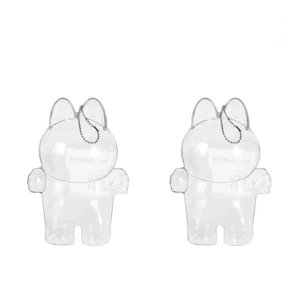 Labubu Protective Cover Labubu Protector Case Sitting Party Transparent Protective Shell Dust Cover Doll Transparent Cover