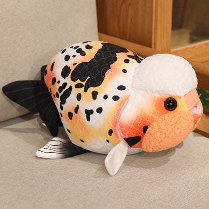 Ranchu Goldfish Plush Pillow – 18.9" (48cm) Fish Cushion Plushie