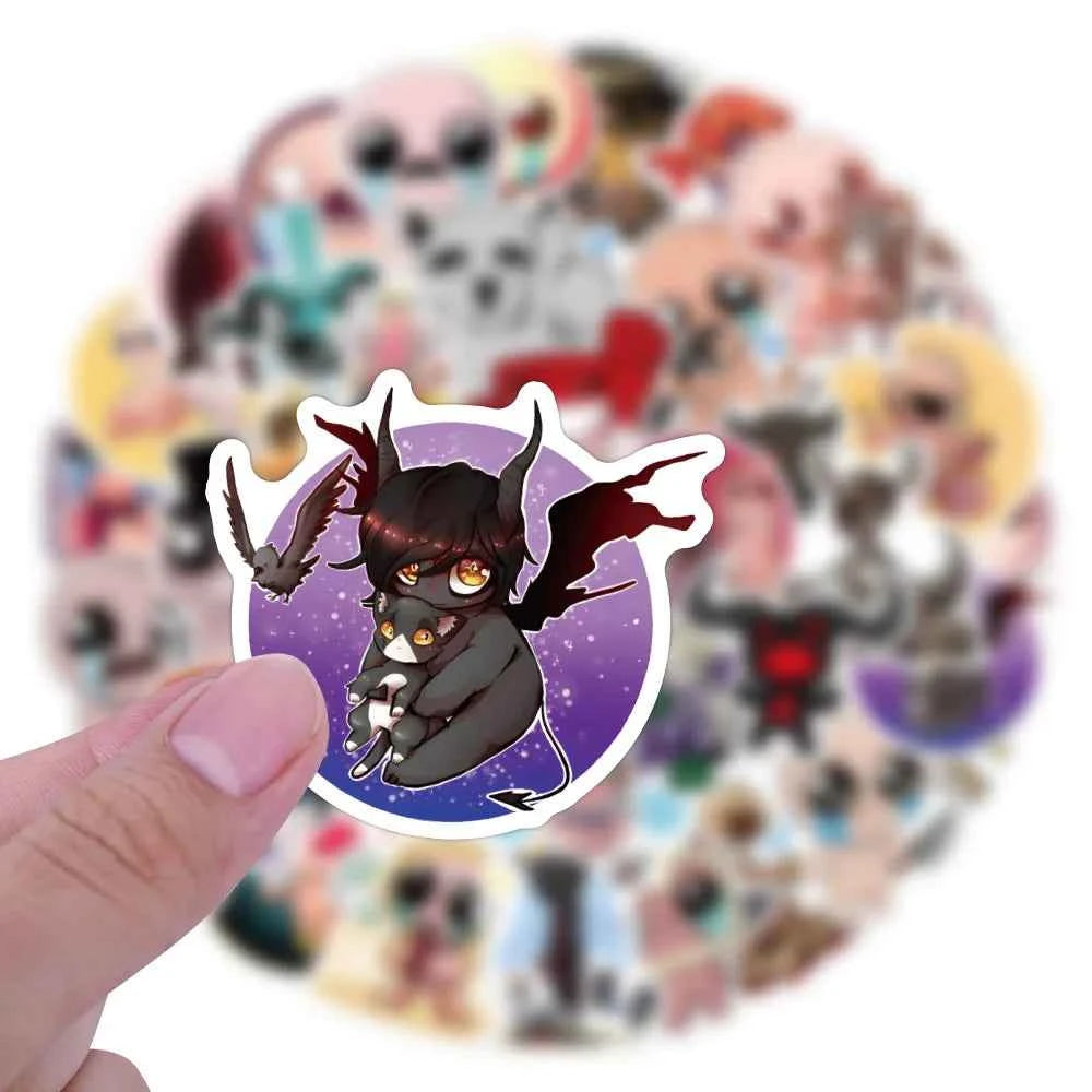 50PCS The Binding of Isaac Stickers Adventure Game Sticker DIY Scrapbook Luggage Laptop Guitar Car Bike Skateboard Decals Toy