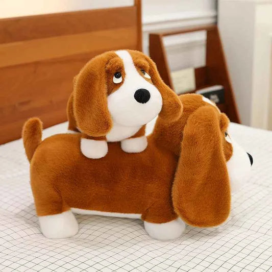 Cute Dog Plush Long Pillow – Soft Puppy Stuffed Animal Body Cushion